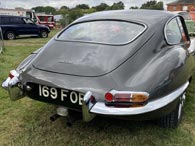 For early 3.8L E-types, the boot badge merely proclaims Jaguar