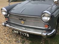 The radiator grille of the Austin A60 is somewhat larger than that of the A55