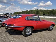 E-type Jaguar side view