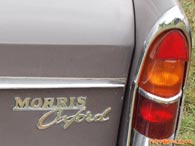 Chrome Morris Oxford badge