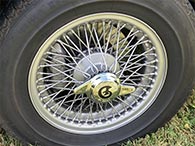 Daimler D spoked wheel