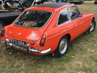 MGB GT reverse body detail