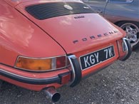 PORSCHE lettering on the boot