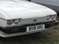 1984 mk III Capri with four headlights, body coloured front grille and light bezels